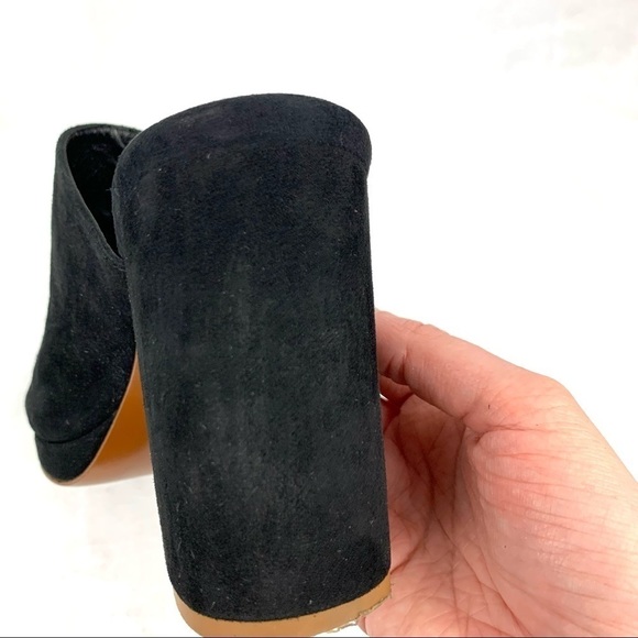 Robert Clergerie Abrice suede peep toe mules with chunky heel - Picture 12 of 15